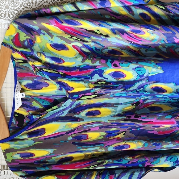 Trina Turk 100% pure silk‎ top Sz M - Picture 4 of 13